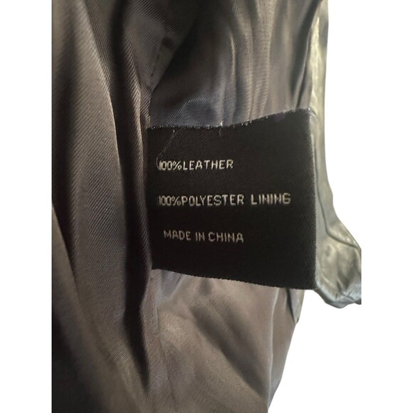 Ying Ying of Nevada Black Leather Jacket Studded Sz S Grunge Goth Y2K Rare Biker - Picture 16 of 16